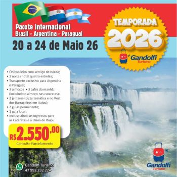 Viagem Internacional - 20 de maio de 2026