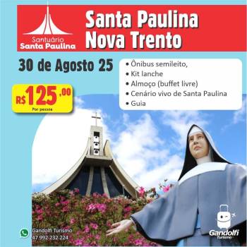 Santa Paulina - 30 de Julho - Santa Paulina.